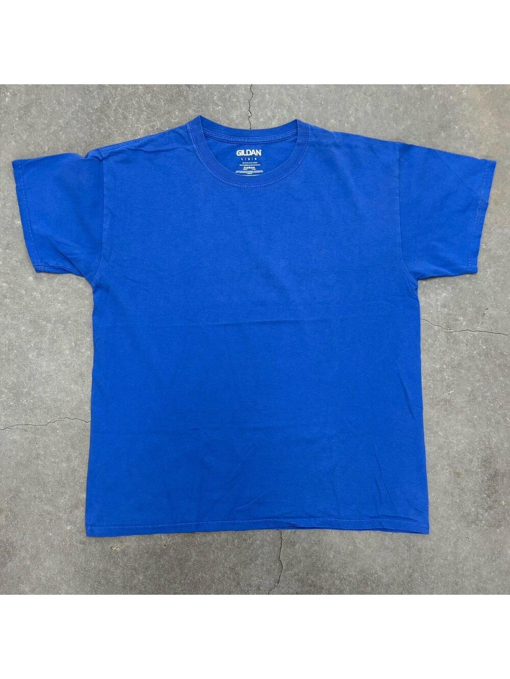 Gildan Plain Blue T Shirt